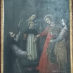 Bienheureux Réginald voyant la Vierge lui montrant l'habit dominicain - église Saint Aignan